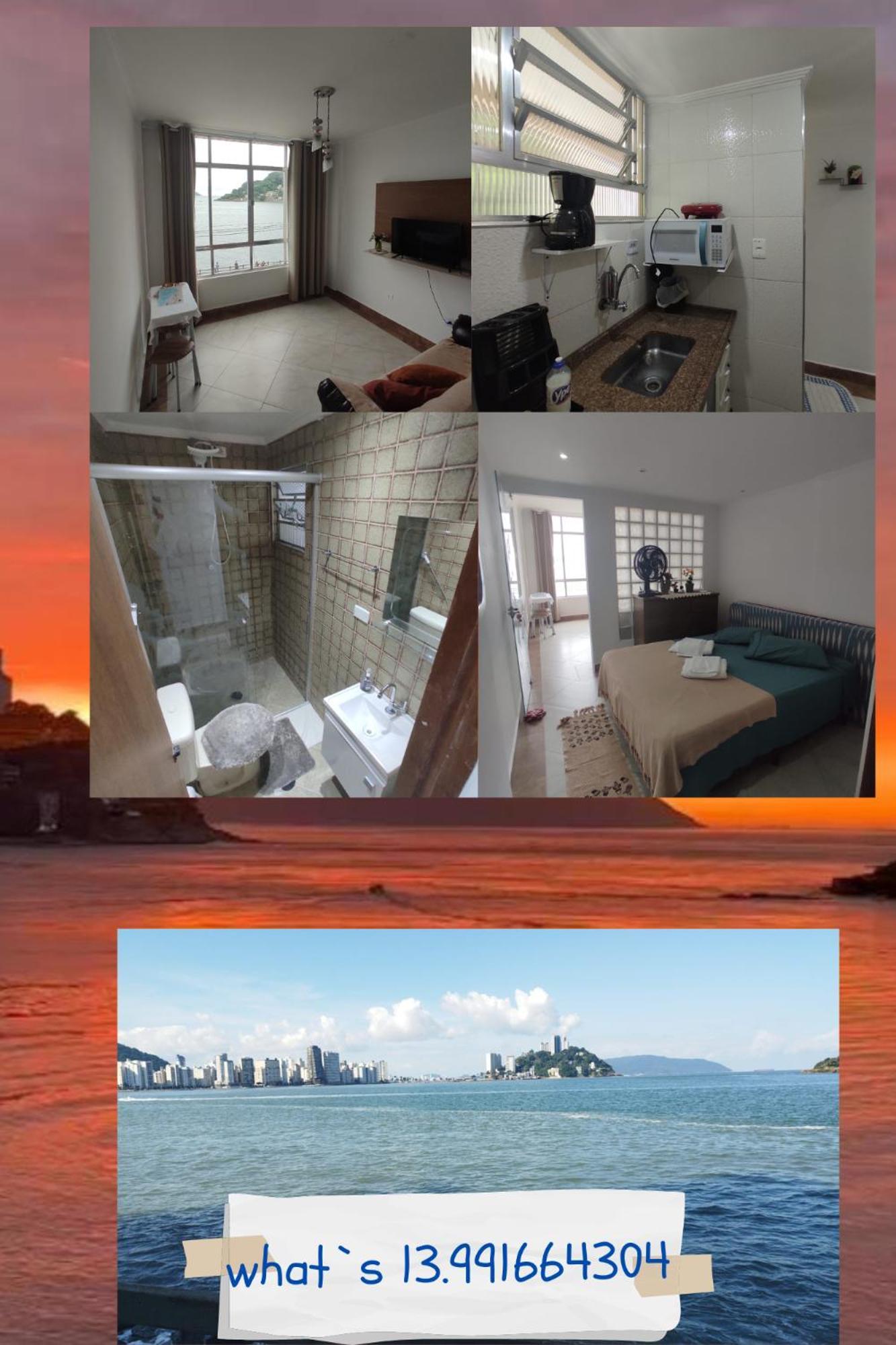 Apartamento Vista Ao Mar São Vicente Exterior photo